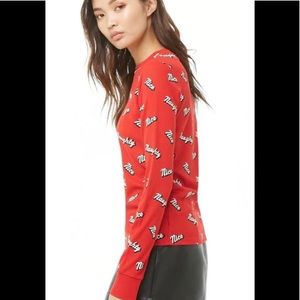 🤶 Naughty and Nice- Thermal Long-Sleeved Shirt